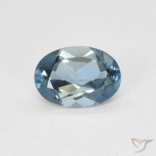 0.97ct Natural Londres Azul Topázio, oval, VVS-VS