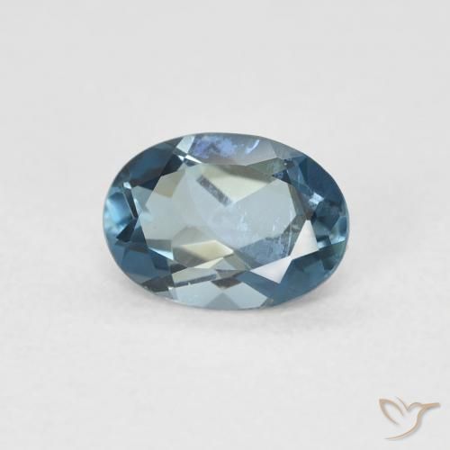 Topázio Londres Azul Natural 0.97ct, oval, VVS-VS