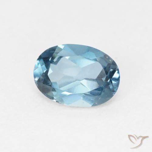 Topázio Londres Azul Natural 1.03ct, oval, VVS