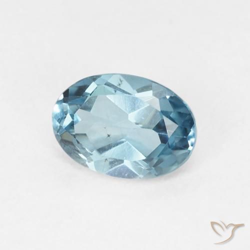 Topázio Londres Azul Natural 1.13ct, oval, VVS