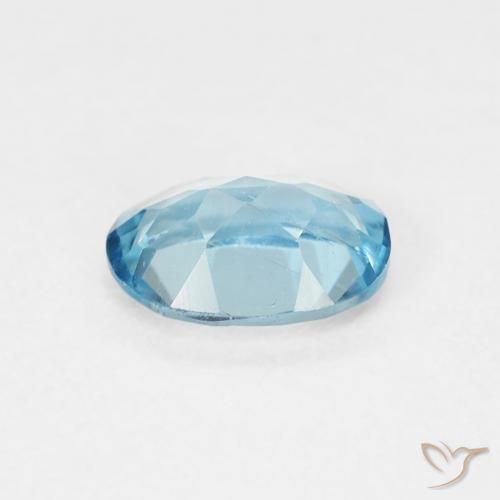 Topázio Azul Suíço Natural 0.92ct, oval, VVS