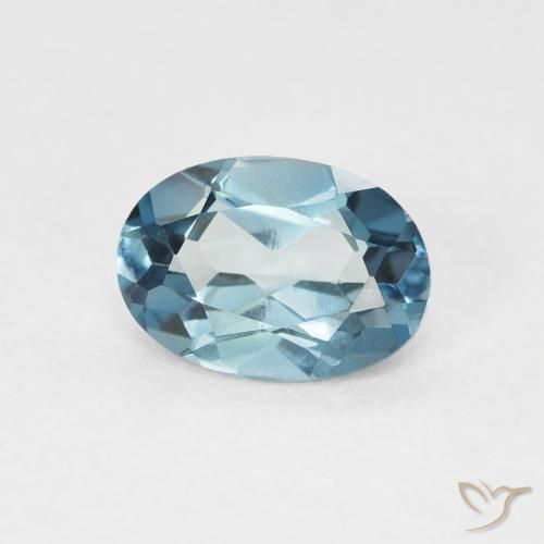 Topázio Londres Azul Natural 0.97ct, oval, VVS