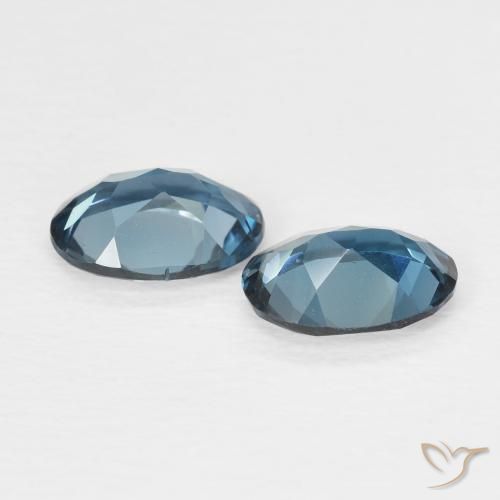 Pedras preciosas de Topázio Londres Azul natural de 1.73 ct, oval, VVS-VS