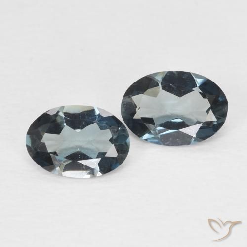 Pedras preciosas de Topázio Londres Azul natural de 1.44 ct, oval, VVS