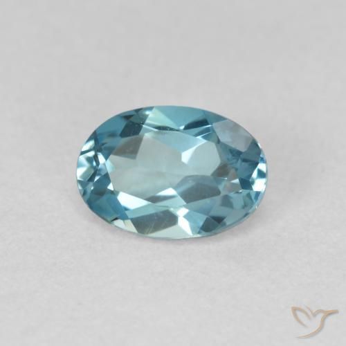 Topázio Londres Azul Natural 1.03ct, oval, VVS
