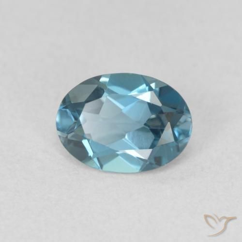 Topázio Londres Azul Natural 0.98ct, oval, VVS