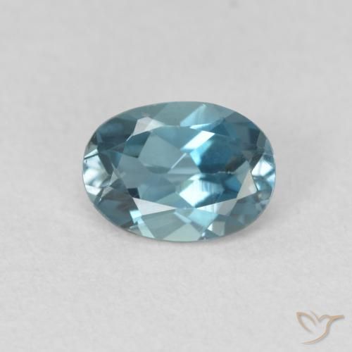 0.91ct Natural Londres Azul Topázio, oval, VVS