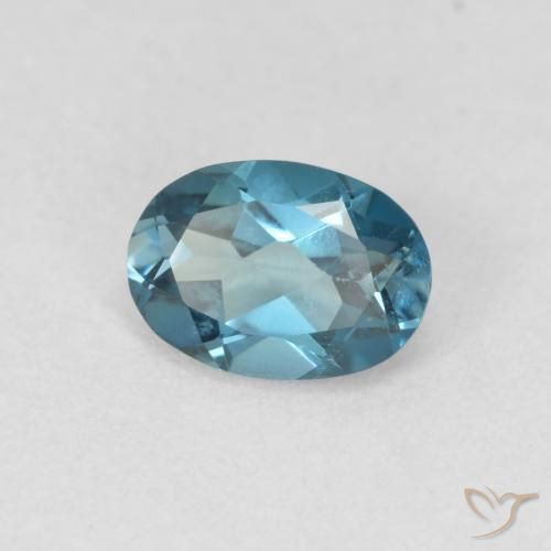 Topázio Londres Azul Natural 0.99ct, oval, VVS