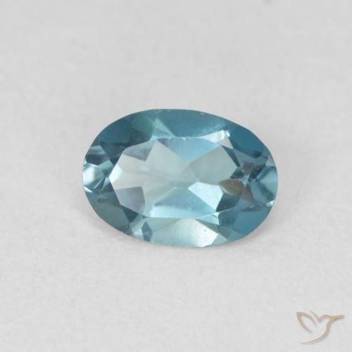 Topázio Londres Azul Natural 0.91ct, oval, VVS