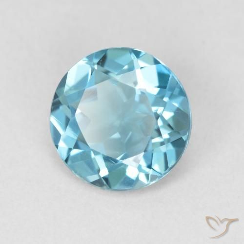 Topázio Londres Azul Natural 1.91ct, Redondo, VVS