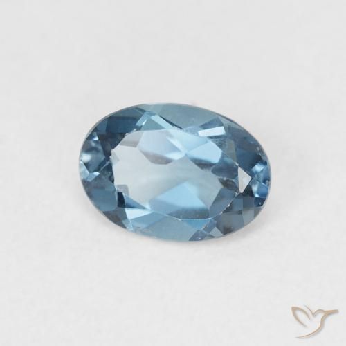 Topázio Londres Azul Natural 0.97ct, oval, VVS-VS