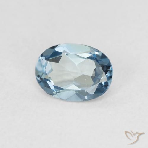 Topázio Londres Azul Natural 0.83ct, oval, VVS-VS