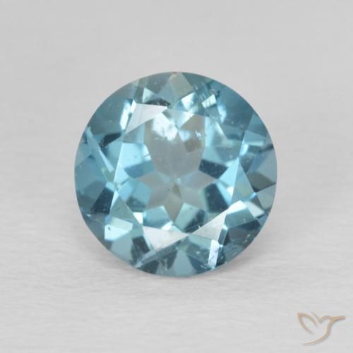 2.33ct Natural Londres Azul Topázio, Redondo, VS