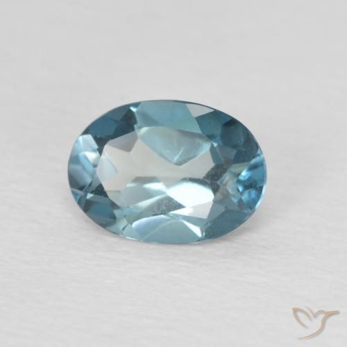 Topázio Londres Azul Natural 1.00ct, oval, VS