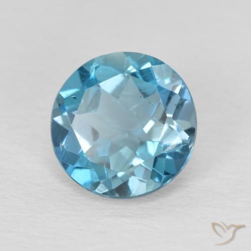 Topázio Londres Azul Natural 2.30ct, Redondo, VS