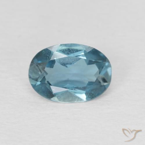 0.83ct Natural Londres Azul Topázio, oval, VS