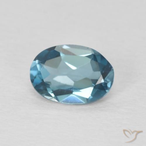 Topázio Londres Azul Natural 0.90ct, oval, VVS