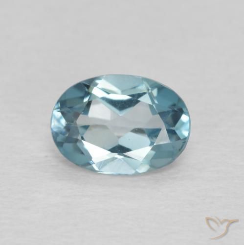 Topázio Londres Azul Natural 0.89ct, oval, VVS