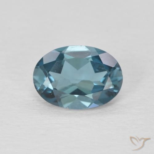 0.95ct Natural Londres Azul Topázio, oval, VVS