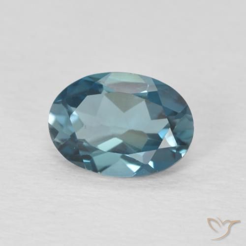 Topázio Londres Azul Natural 0.95ct, oval, VVS