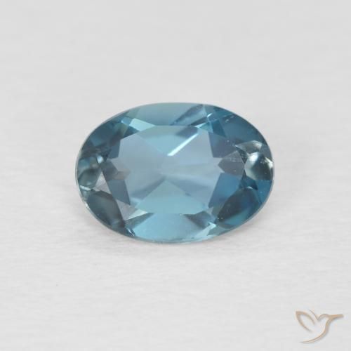 0.88ct Natural Londres Azul Topázio, oval, VVS