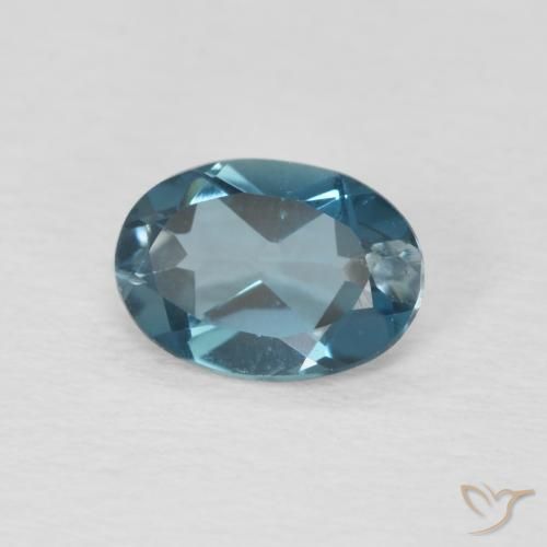 Topázio Londres Azul Natural 0.88ct, oval, VVS