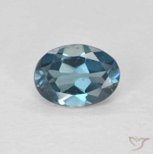 0.90ct Natural Londres Azul Topázio, oval, VVS