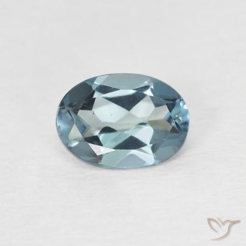 0.87ct Natural Londres Azul Topázio, oval, VVS-VS