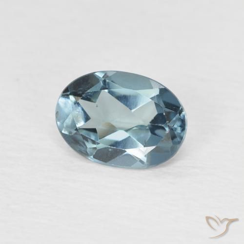 Topázio Londres Azul Natural 0.87ct, oval, VVS-VS