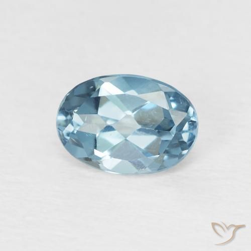1.05ct Natural Londres Azul Topázio, oval, VVS-VS