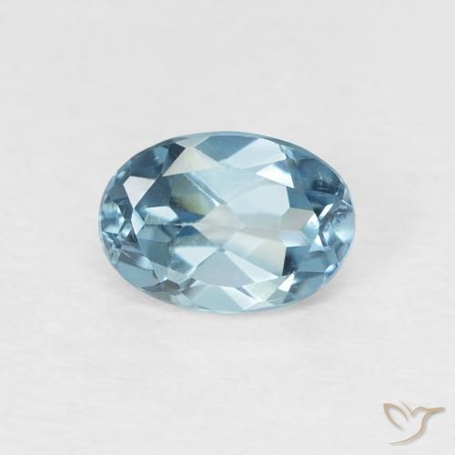 Topázio Londres Azul Natural 1.05ct, oval, VVS-VS