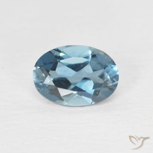 0.97ct Natural Londres Azul Topázio, oval, VVS-VS