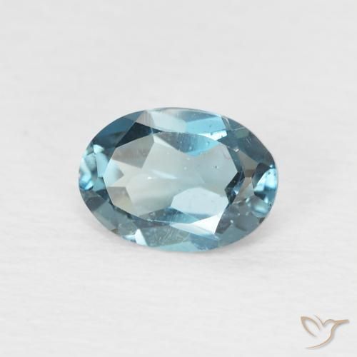 Topázio Londres Azul Natural 0.98ct, oval, VS