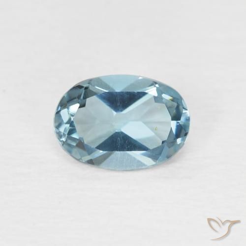 0.95ct Natural Londres Azul Topázio, oval, VVS