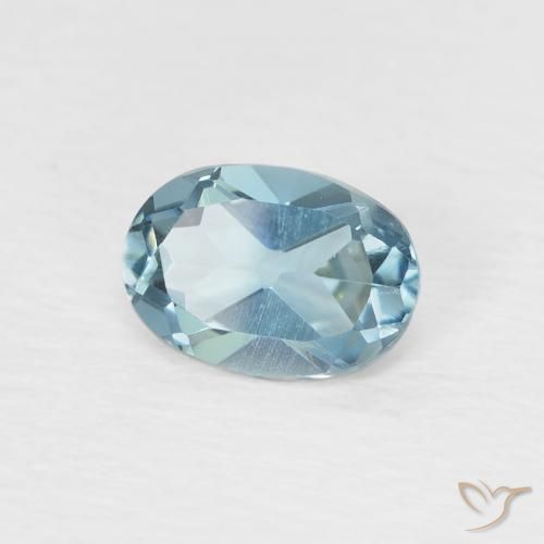 Topázio Londres Azul Natural 0.95ct, oval, VVS