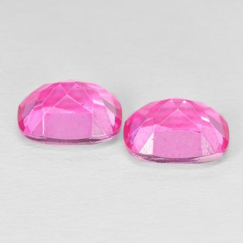 Pedras preciosas de topázio rosa natural de 7,73 ct, almofada cortada, VVS-VS