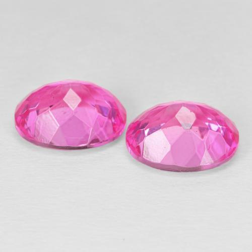 Pedras preciosas de Topázio Magenta Profundo natural de 9.35 ct, oval, VS