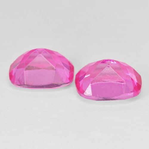 Pedras preciosas de Topázio Medium Dark-Pink natural de 10.01 ct, Almofada, VS
