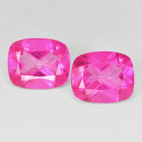 9.50ctw Natural Rosa quente Topázio, Almofada, VVS-VS