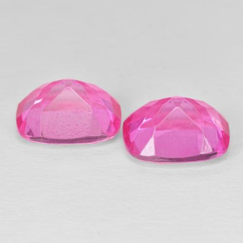 Pedras preciosas de Topázio Rosa quente natural de 9.50 ct, Almofada, VVS-VS