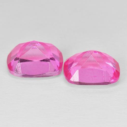 Pedras preciosas de Topázio Rosa quente natural de 10.23 ct, Almofada, VVS-VS