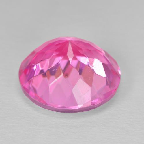 Topázio rosa natural 12,00ct, corte redondo, VVS-VS
