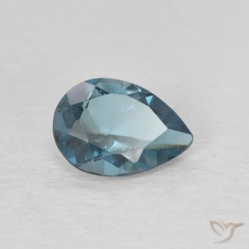 Topázio Londres Azul Natural 0.74ct, Formato de pêra, VVS-VS