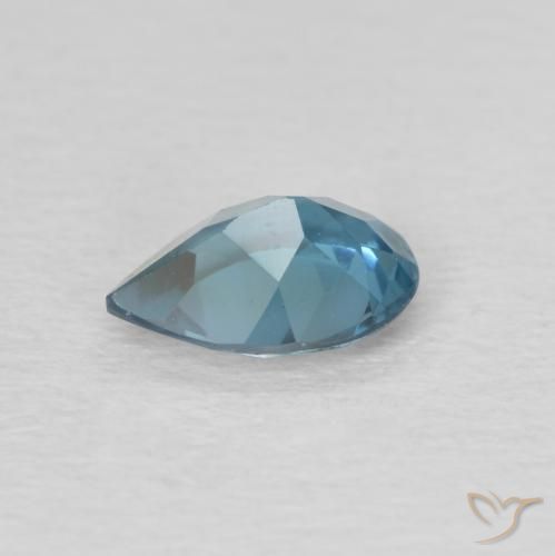 Topázio Londres Azul Natural 0.74ct, Formato de pêra, VVS-VS