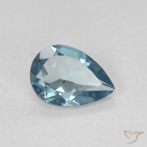 Topázio Londres Azul Natural 0.78ct, Formato de pêra, VVS-VS
