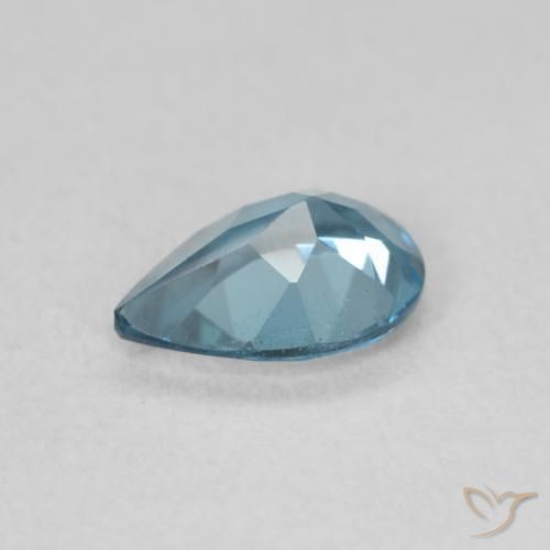 Topázio Londres Azul Natural 0.81ct, Formato de pêra, VVS-VS