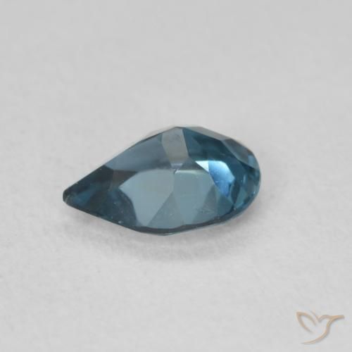 Topázio Londres Azul Natural 0.77ct, Formato de pêra, VVS-VS