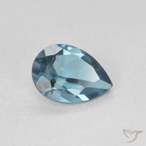Topázio Londres Azul Natural 0.83ct, Formato de pêra, VVS-VS