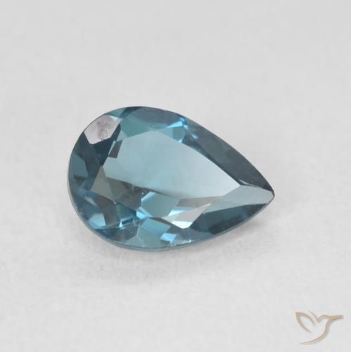 Topázio Londres Azul Natural 0.85ct, Formato de pêra, VVS-VS