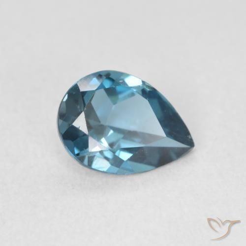Topázio Londres Azul Natural 0.85ct, Formato de pêra, VVS-VS
